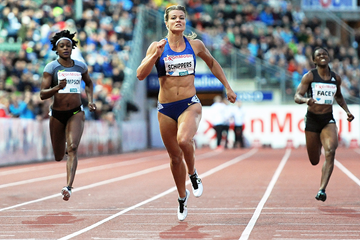 Dafne Schippers wins the 200m at the IAAF Diamond League meeting in Oslo (Mark Shearman)