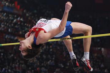 Russia's Ivan Ukhov in action in the high jump (Getty Images)