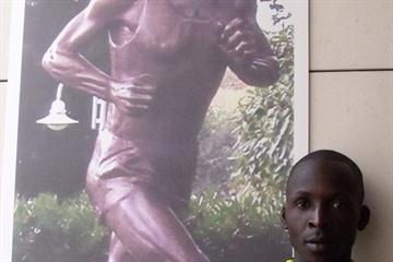 Another Zatopek in the making? Eliud Kiptanui in Prague (Pat Butcher)