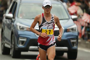 Yuma Hattori en route to his Fukuoka victory (Kazuaki Matsunaga/Agence Shot)