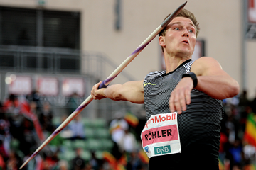 Thomas Rohler, winner of the javelin at the IAAF Diamond League meeting in Oslo (Mark Shearman)