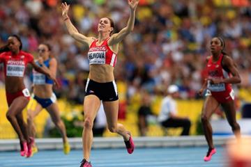 Zuzana Hejnova in the women's 400m hurdles at the IAAF World Championships Moscow 2013 (Getty Images)