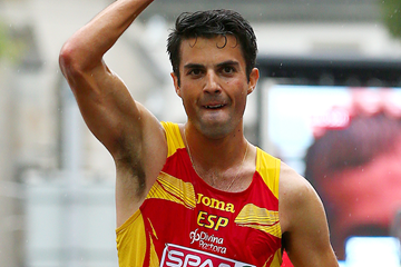 Spain's Miguel Angel Lopez on his way to winning the 20km race walk (Getty Images)