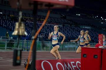 Jemma Reekie on her way to winning the 800m at the Wanda Diamond League meeting in Rome (Chris Cooper)
