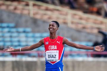 Jordan Diaz in the triple jump at the IAAF World U18 Championships Nairobi 2017 (Getty Images)