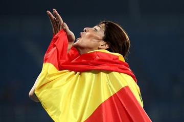 Ruth Beitia after winning the high jump at the Rio 2016 Olympic Games (Getty Images)
