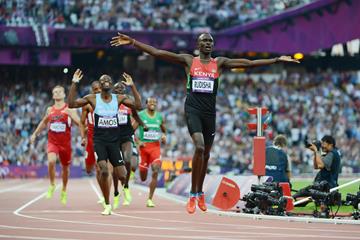 David Rudisha wins the 800m at the London 2012 Olympic Games (AFP / Getty Images)