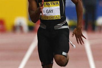 Tyson Gay running in Gateshead (Getty Images)