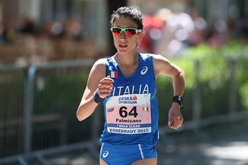 Italy's Antonella Palmisano in Podebrady (FIDAL/Giancarlo Colombo)