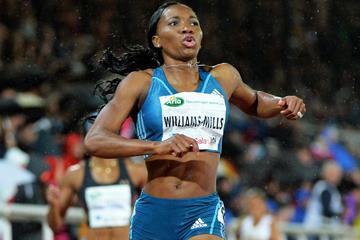 Novlene Williams-Mills wins the 400m at the IAAF Diamond League meeting in Stockholm (DECA Text & Bild)