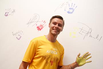 Three-time world indoor 400m champion Pavel Maslak at the IAAF Heritage Exhibition in Ostrava (Getty Images)