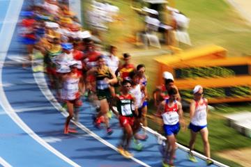 Boys' 10,000m race walk at the IAAF World Youth Championships, Cali 2015 (Getty Images)