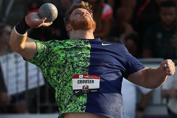Ryan Crouser in action in Des Moines (Getty Images)
