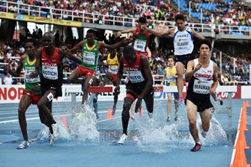 The boys' 2000m steeplechase final at the IAAF World Youth Championships, Cali 2015 (Getty Images)