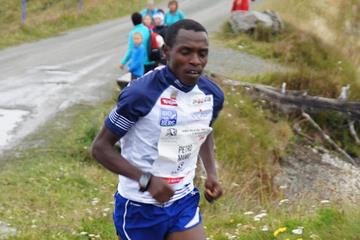 Pedro Mamo on his way to winning the fourth leg of the 2014 WMRA World Cup in Leogang, Austria (WMRA)