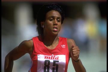 Charmaine Crooks at the 1987 IAAF World Championships (Getty Images)