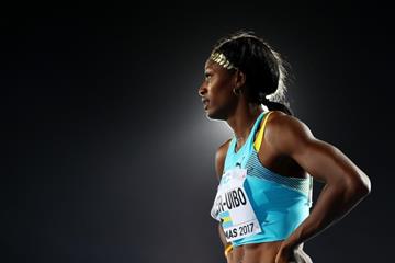Shaunae Miller-Uibo in the 4x400m at the IAAF/BTC World Relays Bahamas 2017 (Getty Images)