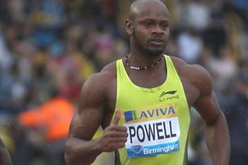 Asafa Powell in Birmingham (Getty Images)