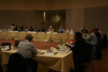 Members of the IAAF Council meeting in Monaco (Bob Ramsak)