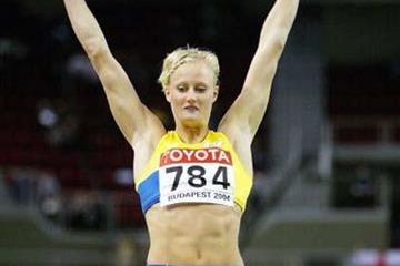 Carolina Kluft (SWE) qualifies for the Long Jump final (Getty Images)