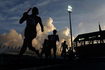 Athletes in action at the IAAF World Relays (Getty Images)