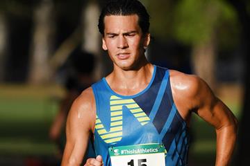 Perseus Karlstrom in action at the Oceanian 20km Race Walk Championships in Adelaide (Getty Images)