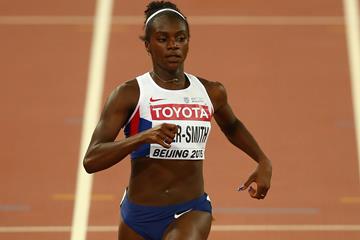 Dina Asher-Smith in the 200m at the IAAF World Championships, Beijing 2015 (Getty Images)