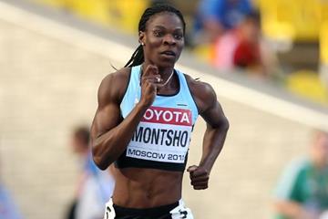 Amantle Montsho in the women's 400m at the IAAF World Championships Moscow 2013 (Getty Images)