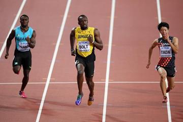 Usain Bolt in the 100m at the IAAF World Championships London 2017 (Getty Images)