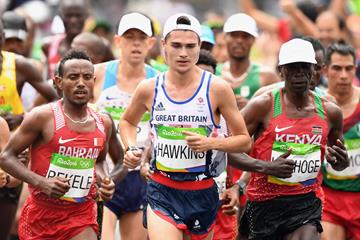 Callum Hawkins of Great Britain and Northern Ireland during the men's marathon at the Rio 2016 Olympic Games (Getty Images)