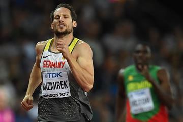 Kai Kazmirek in the decathlon 400m at the IAAF World Championships London 2017 (Getty Images)