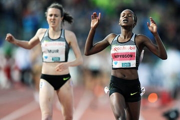 Faith Kipyegon wins the mile at the IAAF Diamond League meeting in Oslo (Mark Shearman)