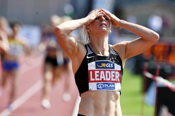 Verena Preiner after the heptathlon 800m in Ratingen (Gladys Chai von der Laage)