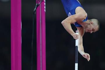 Sam Kendricks in the pole vault at the IAAF World Championships London 2017 (Getty Images)