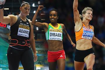 The 2014 IAAF World Athlete of the Year women's finalists (Getty Images)
