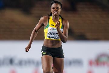 Kevona Davis in the 100m at the IAAF World U18 Championships Nairobi 2017 (Getty Images)