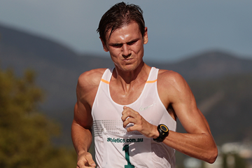Australia's Dane Bird-Smith in action in the 20km race walk (Getty Images)