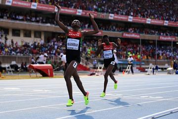 Jackline Wambui wins the girls' 800m at the IAAF World U18 Championships Nairobi 2017 (Getty Images)