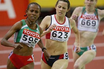Meseret Defar (ETH) in action in the women's 3000m heats (Getty Images)