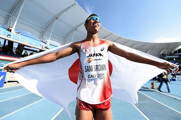 Abdul Hakim Sani Brown at the IAAF World Youth Championships, Cali 2015  (Getty Images)