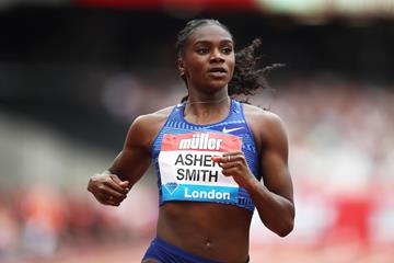 Dina Asher-Smith at the Diamond League meeting in London (Getty Images)
