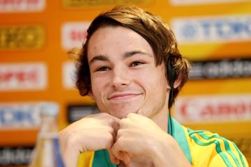 Jack Hale at the pre-event press conference for the IAAF World Youth Championships, Cali 2015 (Getty Images)