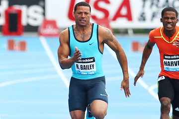 Ryan Bailey in action at the IAAF Diamond League meeting in New York (Getty Images)