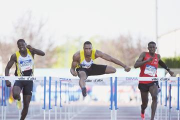 Wilhem Belocian (c) at the French Championships (KMSP / FFA)