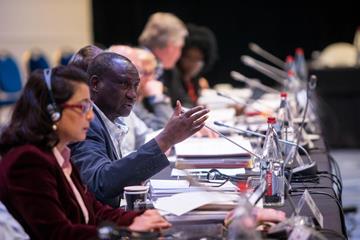 IAAF council member Isaiah Kiplagat at the 2014 IAAF Council Meeting in Monaco (Philippe Fitte / IAAF)