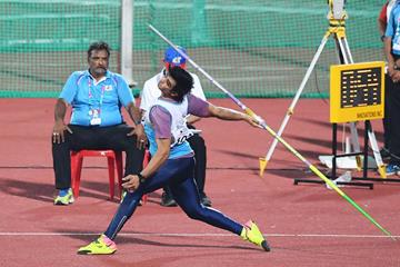 Neeraj Chopra, the javelin winner at the Asian Championships (AFP / Getty Images)