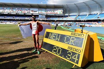  Abdul Hakim Sani Brown at the IAAF World Youth Championships, Cali 2015 (Getty Images)