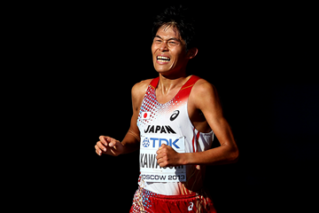 Yuki Kawauchi in the marathon at the IAAF World Championships (Getty Images)