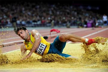 Long jumper Mitchell Watt in action at the London 2012 Olympic Games (Getty images)