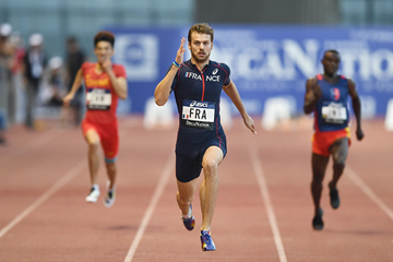 Christophe Lemaitre wins the 200m at the DecaNation meeting in Marseille (AFP / Getty Images)